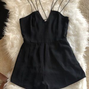 Black Criss Cross LEITH Romper
